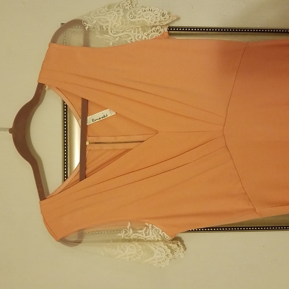 NEW! Peach formal maxi dress - Picture 3 of 5